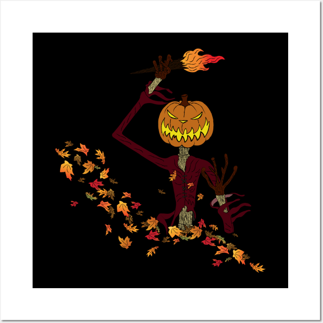 Pumpkin King Wall Art by Leidemer Illustration 